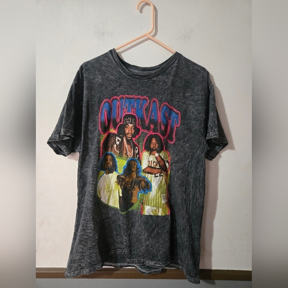 Other - OutKast Graphic Print Mens Gray Dye Tshirt Size Large